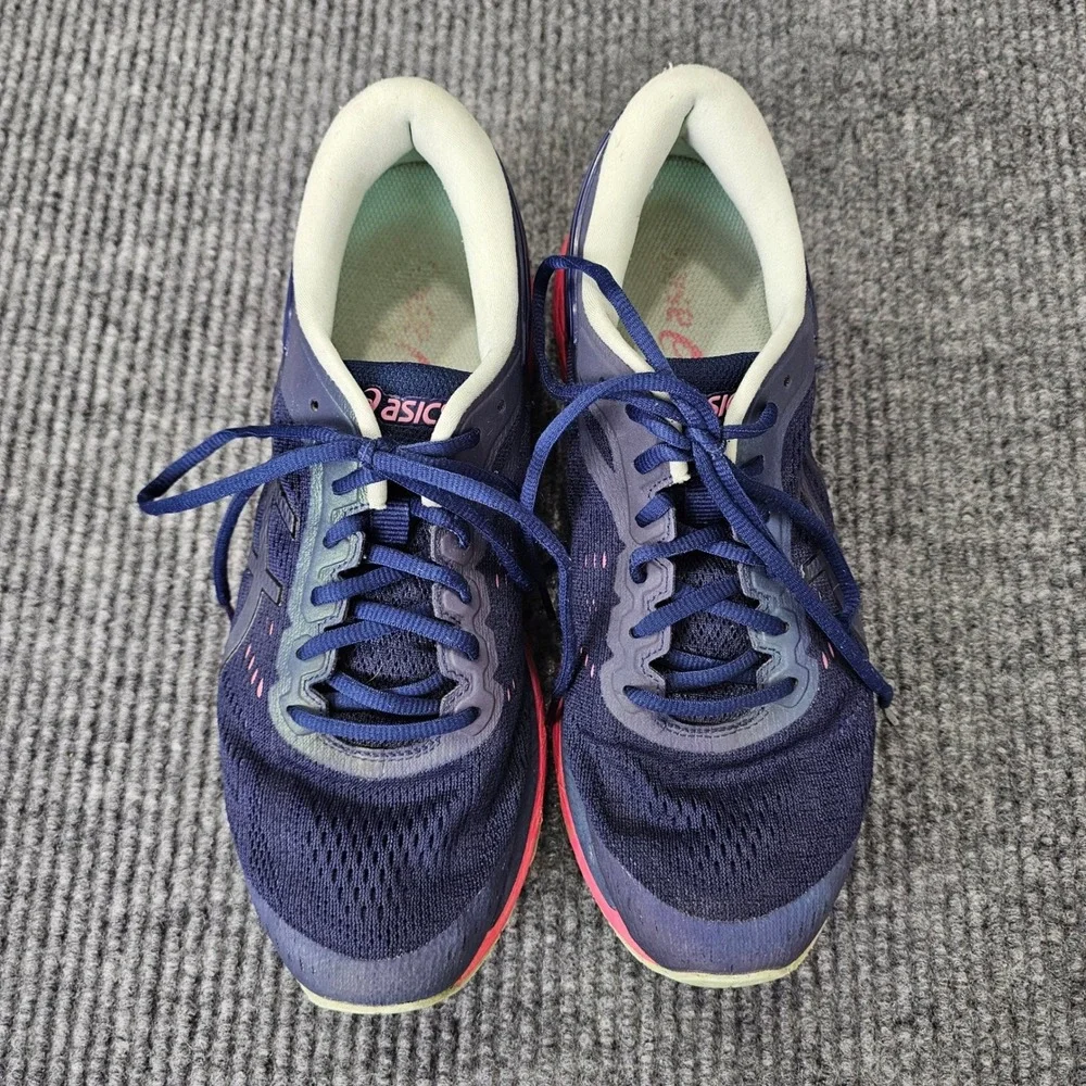 Asics Running Shoes Women 10.5 Blue Gel-Kayano 24 FlyteFoam Athletic Sneakers